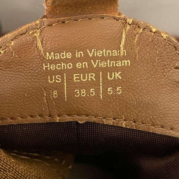 Aldo Suede Brown Boots Western Style Pointy Toes Size 8 - Picture 13 of 14